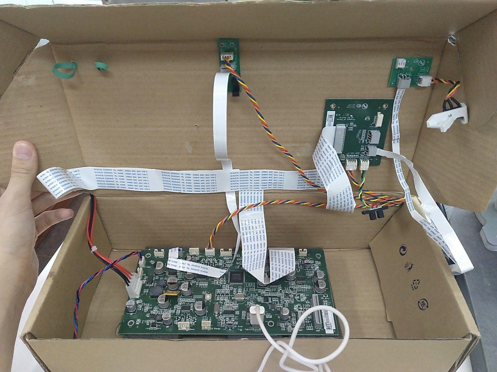 Very hacky electronics wiring :p